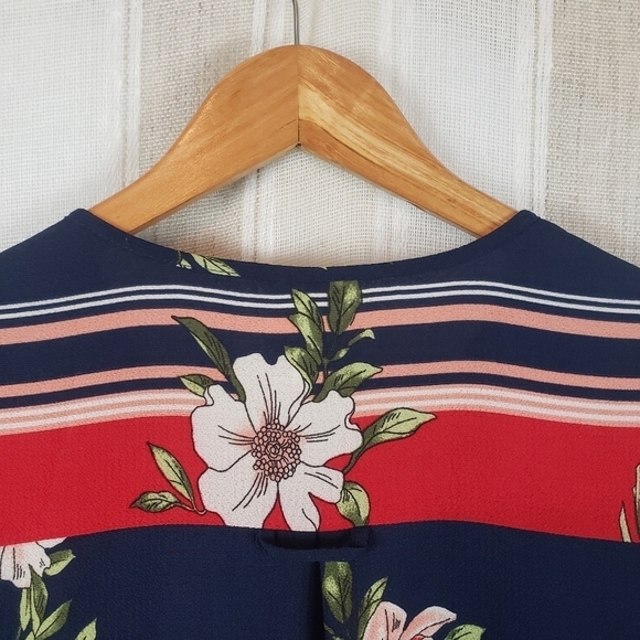 Anthropologie Fig and Flower Tunic Top Blue Size Small - Picture 8 of 11